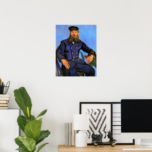 Van Gogh, Portrait des Postmanns Joseph Roulin Poster (Heimbüro)