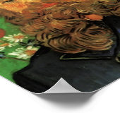 Van Gogh - Portrait des Postmanns Joseph Roulin Poster (Ecke)