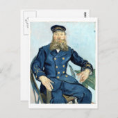 Van Gogh | Portrait des Postmanns Joseph Roulin Postkarte (Vorne/Hinten)