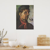 Van-Gogh-Portrait eines Mannes mit einem Tonschieb Poster (Küche)