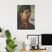 Van-Gogh-Portrait eines Mannes mit einem Tonschieb Poster (Heimbüro)