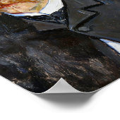 Van Gogh Portrait of Man with Mustache Poster (Ecke)