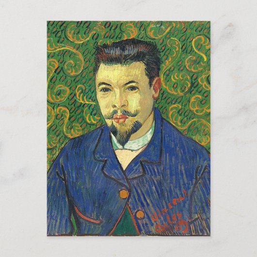 Van Gogh | Portrait von Dr. Félix Rey | 1889 Postkarte (Vorderseite)