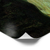 Van Gogh - Portrait von Frau mit rotem Band Poster (Ecke)