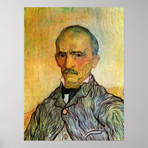 Van Gogh Portrait von Trabuc, Vintage Impressionis Poster