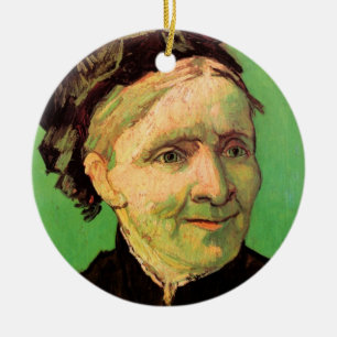 Van Gogh; Porträt der Mutter des Künstlers, Vintag Keramik Ornament