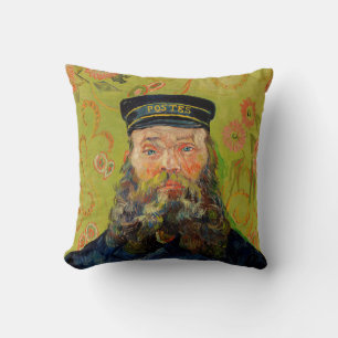 Van Gogh Postbote. Porträt Impressionismus Kunst Kissen