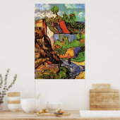 Van Gogh Posters - "Houses in Auvers" 1890 - Art Poster (Küche)