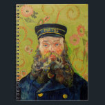 Van Gogh Postman. Portrait Impressionismus Art Notizblock<br><div class="desc">Van Gogh "The Postman (Joseph Roulin)" Notizbuch. Portrait Impressionismus Art.</div>