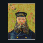 Van Gogh Postman. Portrait Impressionismus Art Postkarte<br><div class="desc">Van Gogh "The Postman (Joseph Roulin)" Postkarte.</div>