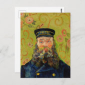 Van Gogh Postman Portrait Malerei Alte Antike Kuns Postkarte (Vorne/Hinten)