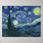 Van Gogh Print Starry Night AUTHENTIC ORIGINAL Poster<br><div class="desc">Van Gogh Print Starry Night Das Bild, das auf diesem Druck verwendet wird, ist mit einer Auflösung von 300 DPI von hoher Qualität. Das bedeutet, selbst wenn Sie den größten verfügbaren Druck wählen, wird es Ihnen trotzdem kristallklare Details liefern. Dieses Bild stammt aus dem internationalen Scala-Archiv und dem Museum of...</div>