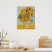Van Gogh Prints: Van Gogh Sunflowers Poster (Küche)