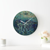 Van Gogh Prisoners' Round Art Clock Große Wanduhr (Zuhause)