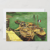 Van Gogh Quay mit Männern entladen Sand Barges (Vorderseite)