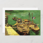 Van Gogh Quay mit Männern entladen Sand Barges (Vorne/Hinten)