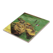 Van Gogh Quay mit Männern entladen Sand Barges Fliese (Seite)