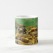 Van Gogh Quay mit Männern entladen Sand Barges Kaffeetasse (Mittel)