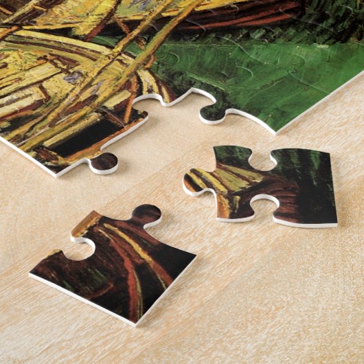 Van Gogh Quay mit Männern entladen Sand Barges Puzzle (Seite)