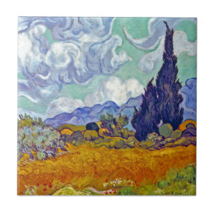 Van Gogh - Radfeld mit Fahrrädern Fliese