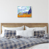 Van Gogh - Radfeld mit Fahrrädern Leinwanddruck (Insitu (Schlafzimmer))