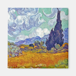 Van Gogh - Radfeld mit Fahrrädern Magnet