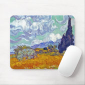 Van Gogh - Radfeld mit Fahrrädern Mousepad (Mit Mouse)