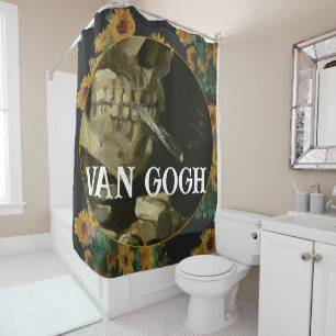 Van Gogh rauchender Schädel 2032 2033 2034 2035 20 Duschvorhang