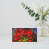 Van Gogh Red Poppies Begleitkarte (Stehend Vorderseite)
