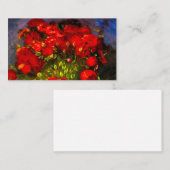 Van Gogh Red Poppies Begleitkarte (Vorne/Hinten)