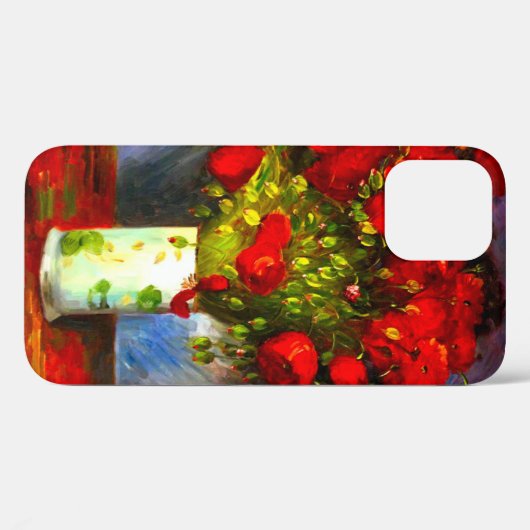 Van Gogh Red Poppies Case-Mate iPhone Hülle (Rückseite (Horizontal))