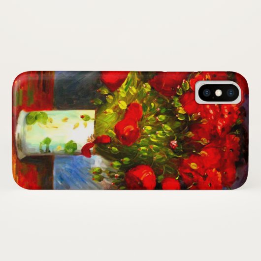 Van Gogh Red Poppies Case-Mate iPhone Hülle (Rückseite (Horizontal))