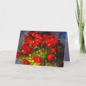Van Gogh Red Poppies Einladung (Rückseite)