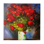 Van Gogh Red Poppies Fliese (Vorderseite)