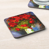 Van Gogh Red Poppies Getränkeuntersetzer (Linke Seite)