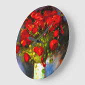 Van Gogh Red Poppies Große Wanduhr (Winkel)