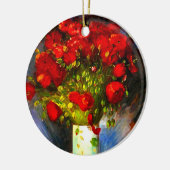 Van Gogh Red Poppies Keramik Ornament (Links)