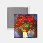 Van Gogh Red Poppies Magnet (Vorderseite/Rückseite)