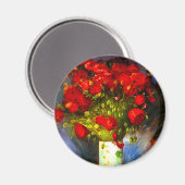 Van Gogh Red Poppies Magnet (Vorderseite/Rückseite)