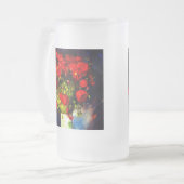 Van Gogh Red Poppies Mattglas Bierglas (Vorderseite Links)