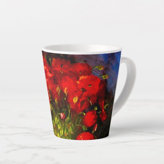 Van Gogh Red Poppies Milchtasse (Rechte Ecke)