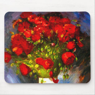 Van Gogh Red Poppies Mousepad