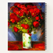 Van Gogh Red Poppies Notizblock (Rückseite)