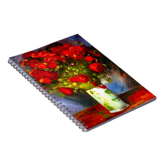 Van Gogh Red Poppies Notizblock (Rechte Seite)