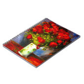 Van Gogh Red Poppies Notizblock (Linke Seite)