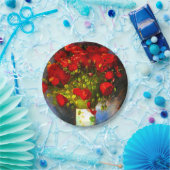 Van Gogh Red Poppies Pappteller (Party)