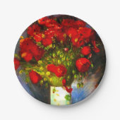 Van Gogh Red Poppies Pappteller (Vorderseite)