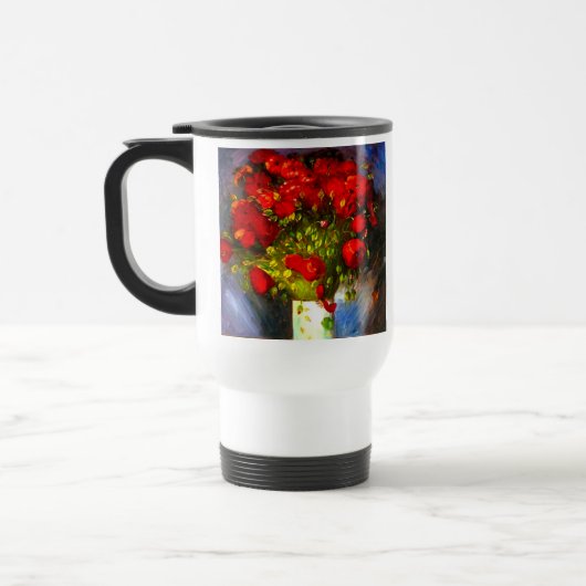 Van Gogh Red Poppies Reisebecher (Links)