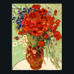 Van Gogh Red Poppies Still Life Poster<br><div class="desc">Dieses Meisterwerk trägt den Titel "Still Life with Daisies and Poppies" und wurde 1890 von Vincent van Gogh (1853-1890) erstellt. Es ist unsere Fine Art Series Nr. 246.</div>