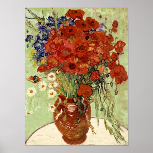 Van Gogh Red Poppies Still Life Poster (Vorne)